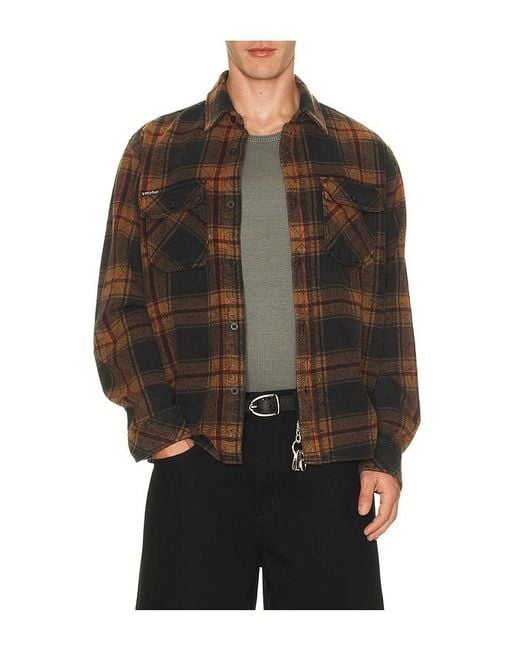 Affliction Black Live Fast Flannel Shirt for men