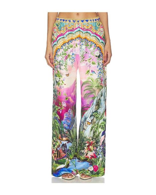 Camilla White Button Front Lounge Pant