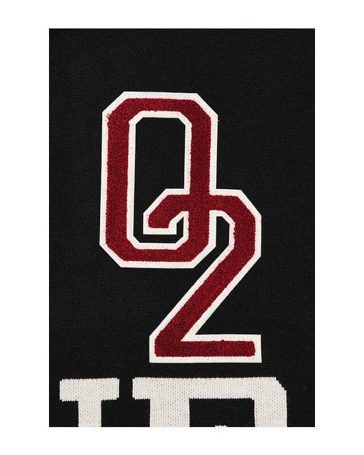 True Religion Black Knitted Oversized Polo for men