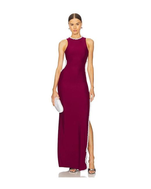Mariandree Gaitan Purple Kelly Dress