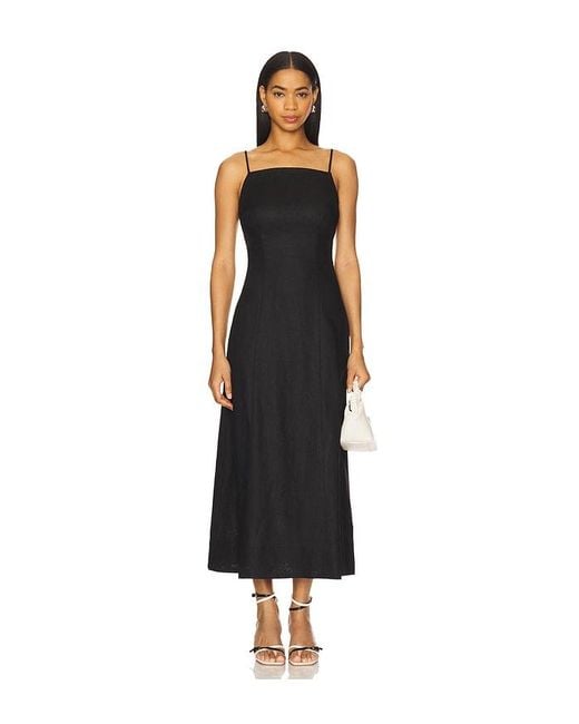 Tularosa Black Jaxi Midi Dress