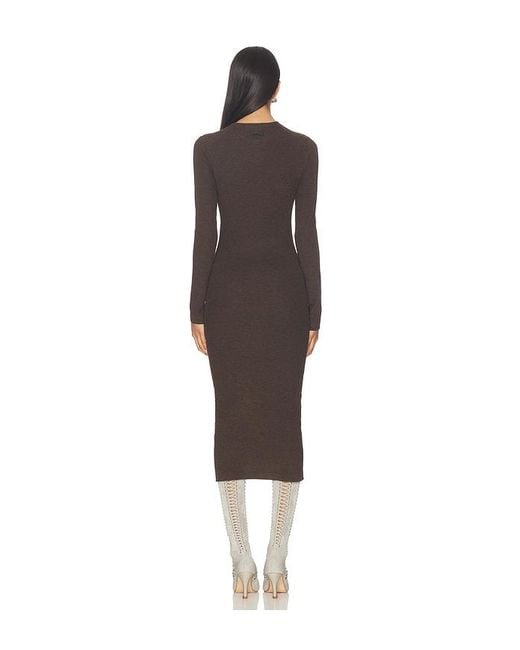 Fear Of God Brown Rib Long Sleeve Dress