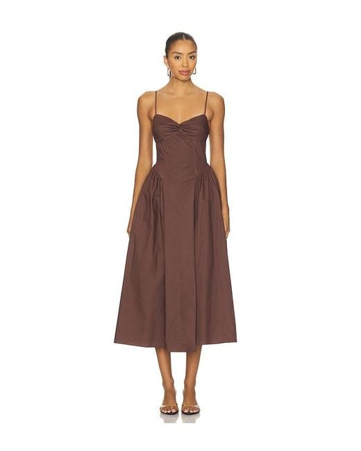 Nia Destene Dress in Brown | Lyst Nia Destene Dress in Brown | Lyst