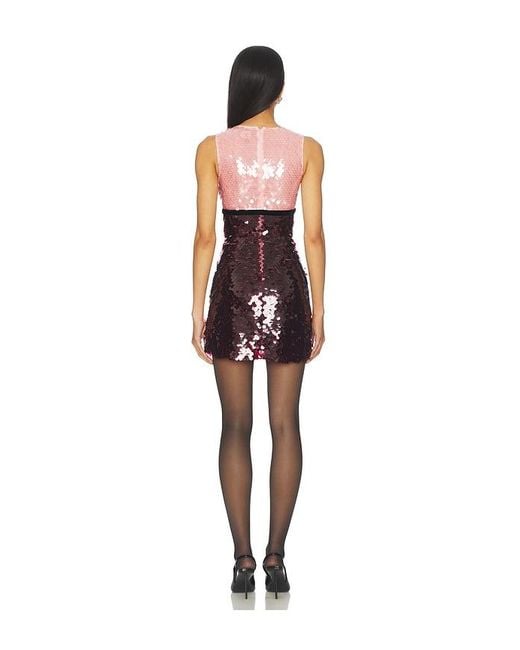 retroféte Multicolor Amethyst Sequin Dress