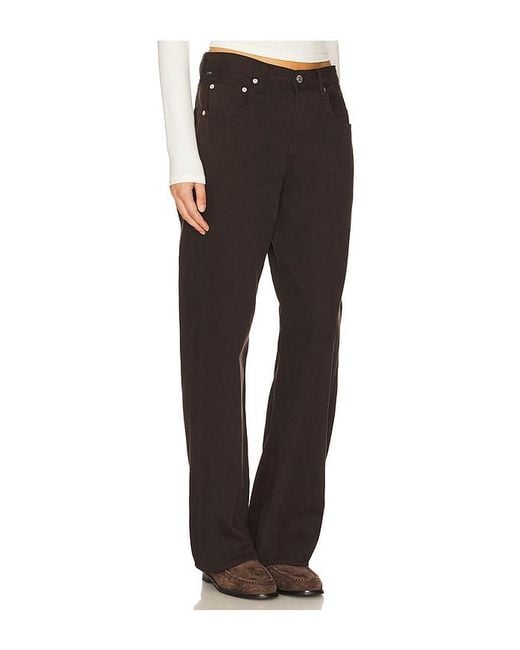 Citizens of Humanity Black Lindz Low Rise Easy Straight Jeans