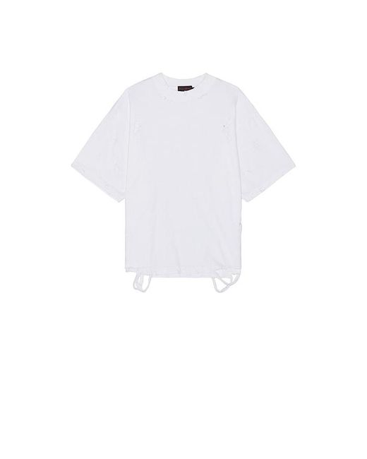 Funeral Apparel White Distressed T-Shirt for men