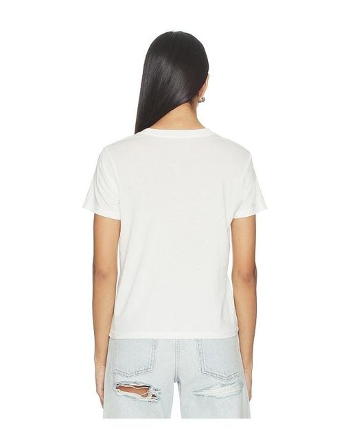 Lauren Moshi White Mushroom Butterfly Baby Tee