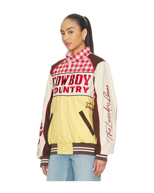 The Laundry Room Red Cowboy Country Grown Wild Berries Racing Jacket