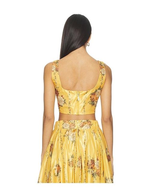 Agua Bendita Yellow Amanda Top