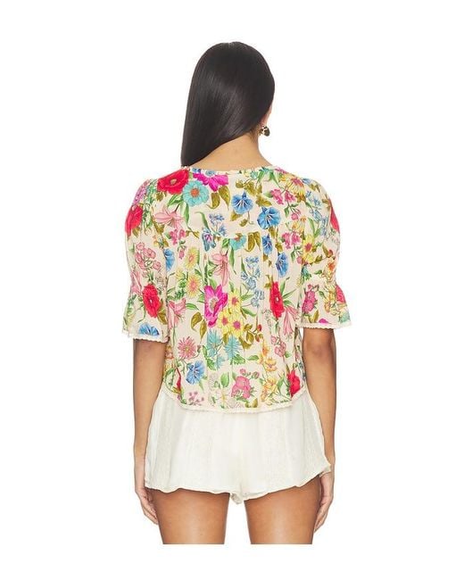 Spell White Valley Of The Dolls Short Sleeve Blouse