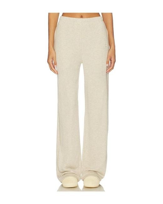 ÉTERNE White Oversized Wide Leg Sweatpant