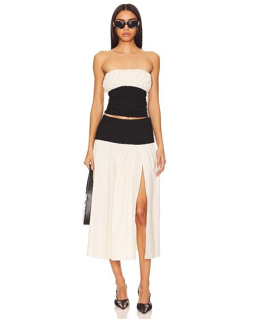Lovers + Friends Black X Anja Dujaković Mac Midi Skirt