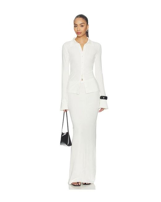 ÉTERNE White Emma Skirt