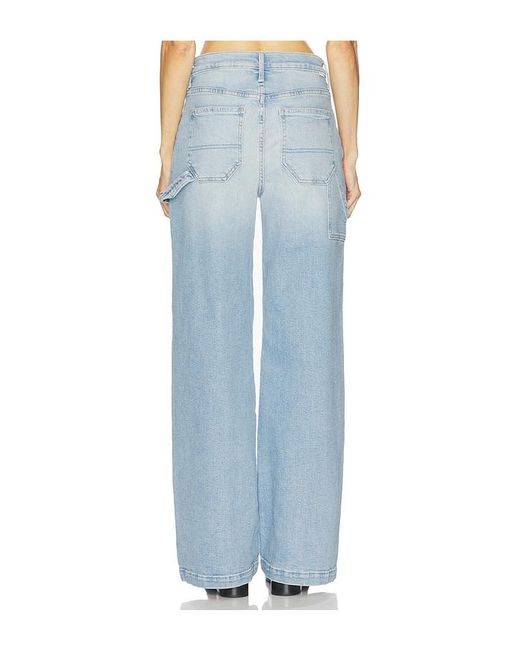 Mother Blue The Chisel Sneak Jeans