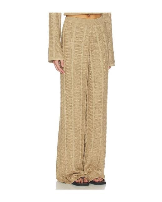 SNDY'S Natural Cici Cable Knit Pant