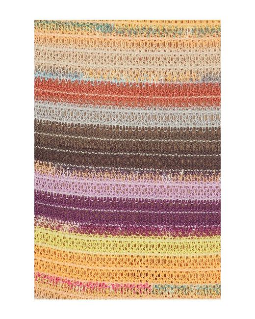 Jaded London Multicolor Cata Stripe Asymmetric Knit Top