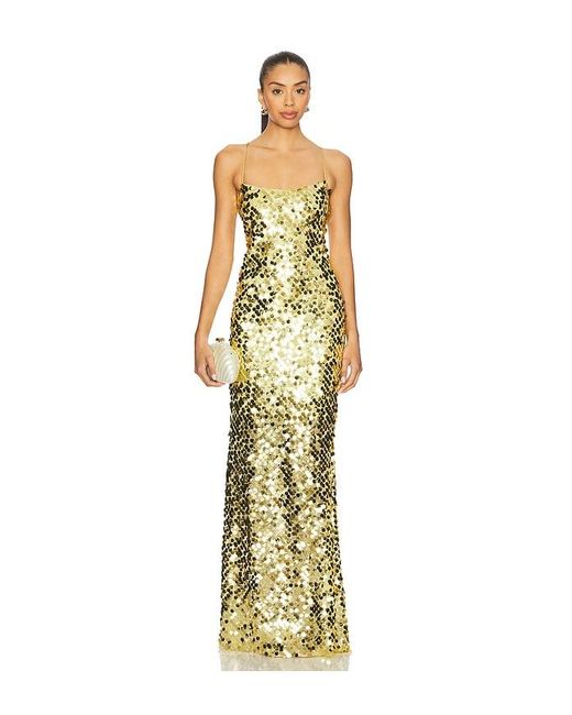 The Sei Metallic Paillette Cami Gown