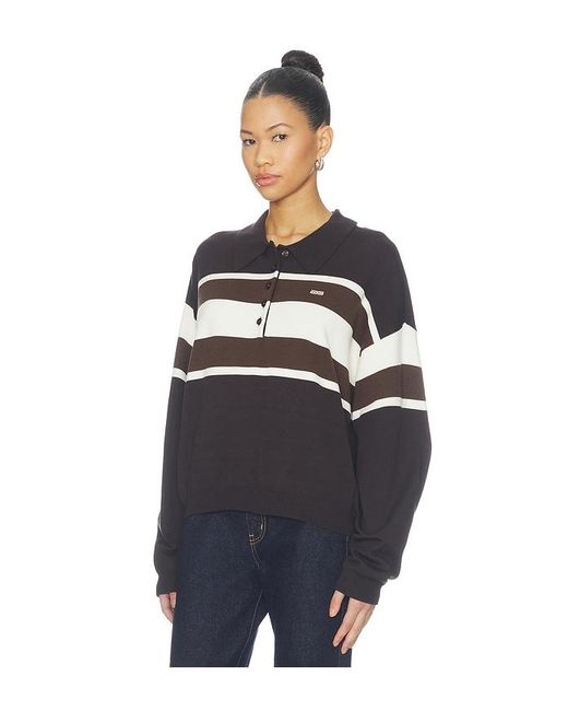Gestuz Blue Alexu Polo Pullover Sweater
