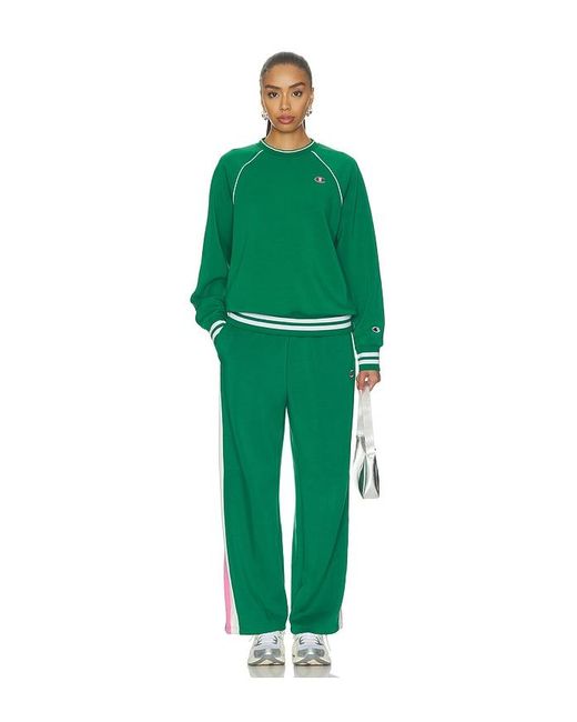 Champion Green Tennis Court Wide Leg Track Pant