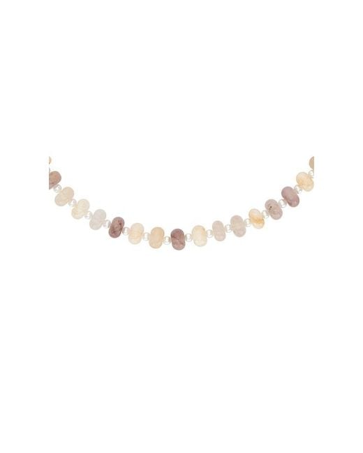Lovers + Friends Black Sage Stone Necklace