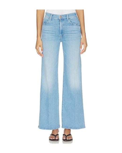 Mother Blue The Hustler Roller Sneak Jeans