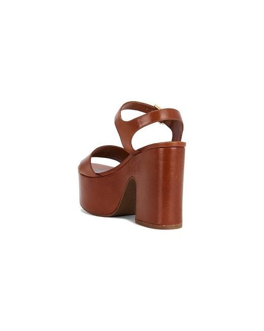 SCHUTZ SHOES Brown Tuke Platform Sandal