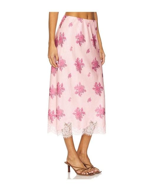 LoveShackFancy Pink Malina Skirt