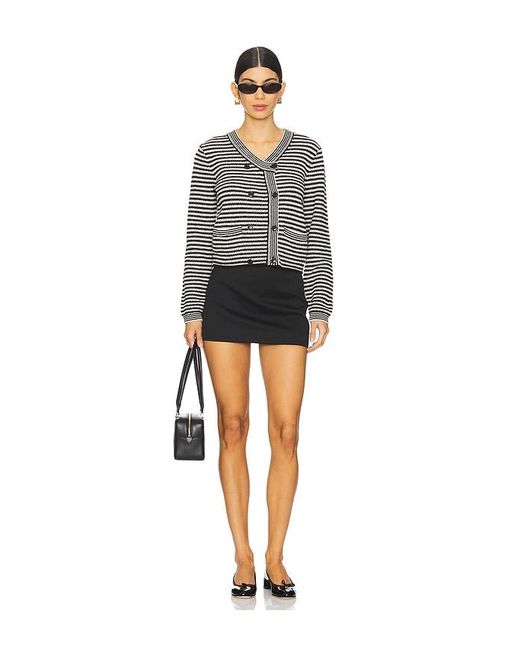 FRAME Black Court Cardigan
