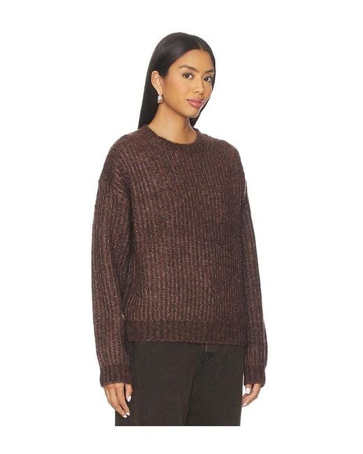 Astr Brown Archer Sweater