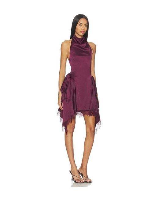 MAJORELLE Red Dolores Mini Dress