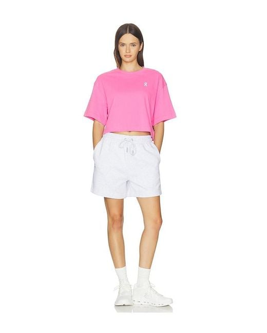 On Shoes Pink Club Boxy T