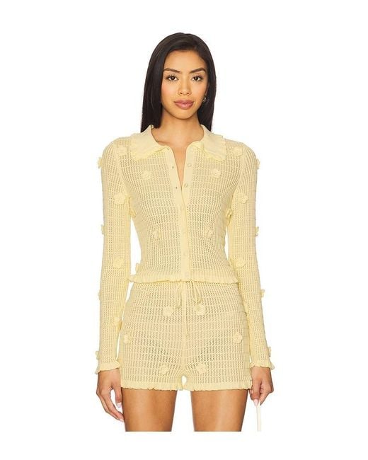 Stone Cold Fox Yellow X Revolve Allayia Floral Cardigan