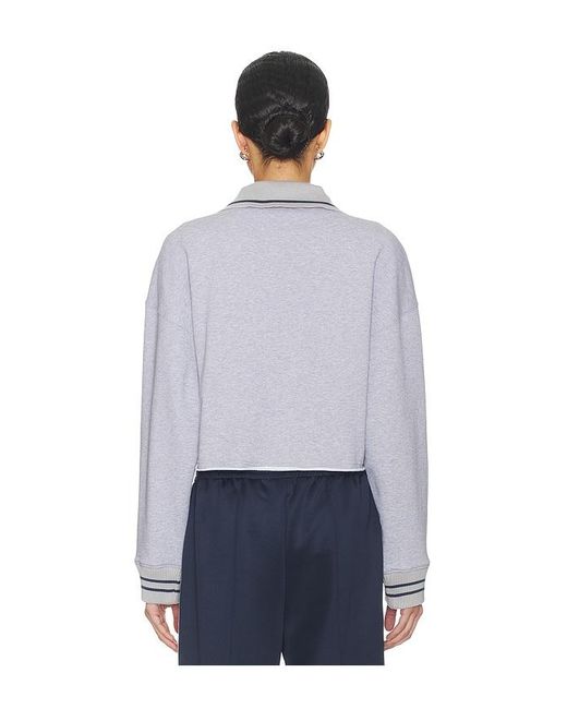 Off-White c/o Virgil Abloh Blue Script Polo Sweatshirt