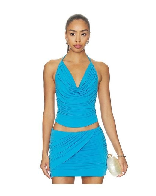 Lovers + Friends Blue Lupa Top