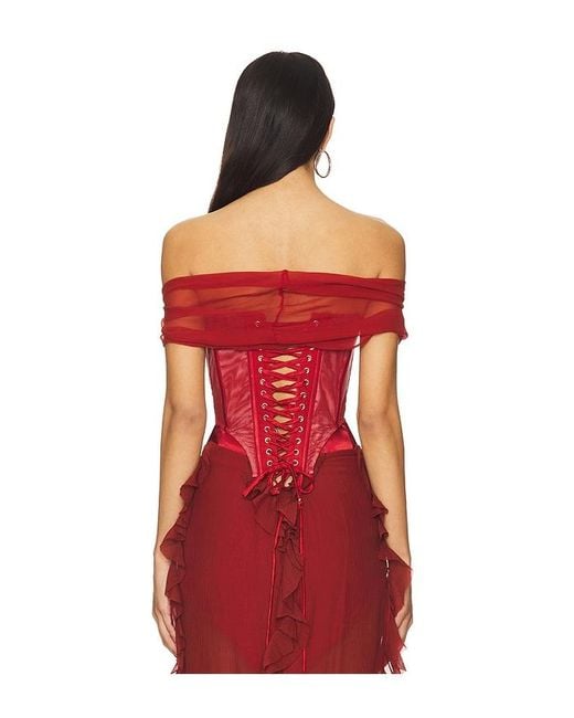 AMOR MIA Red Assassin Corset Top