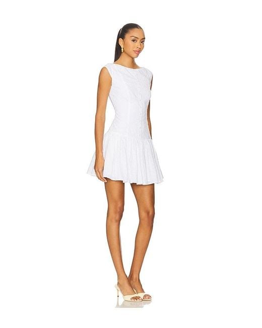 MAJORELLE White Esmarie Mini Dress