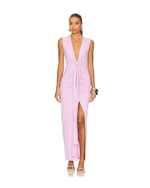 Susana Monaco White Tie Front Gathered Dress