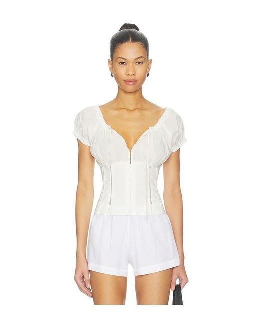 With Jean White Victoria Top