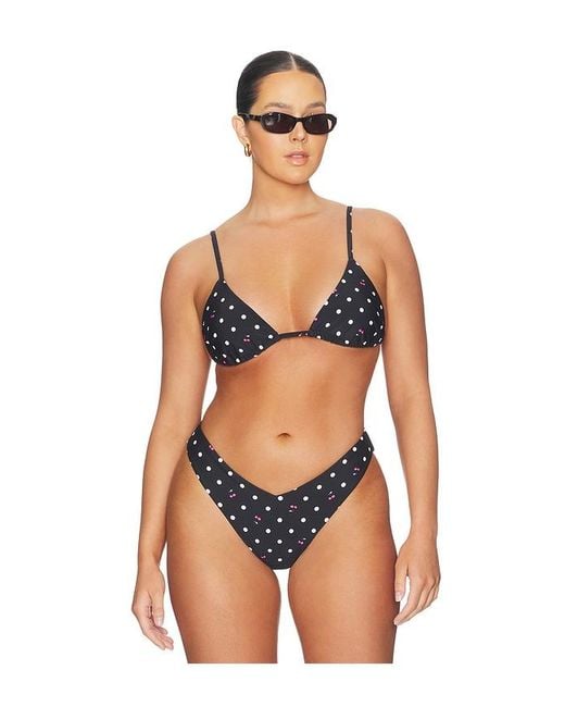 AFRM Orange Capri Bikini Top