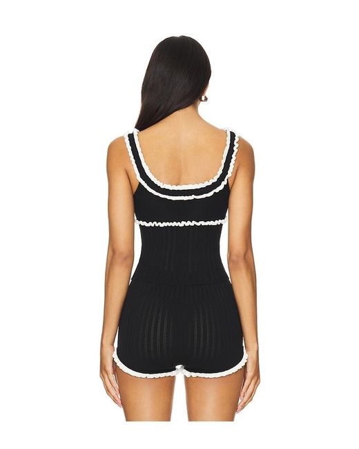 MAJORELLE Black Brielle Tank