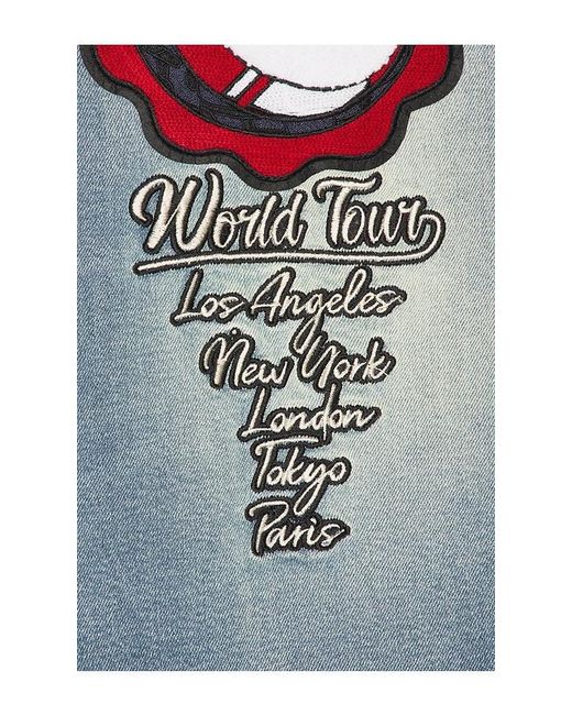 True Religion Blue Patch Vinny Flap Jeans for men