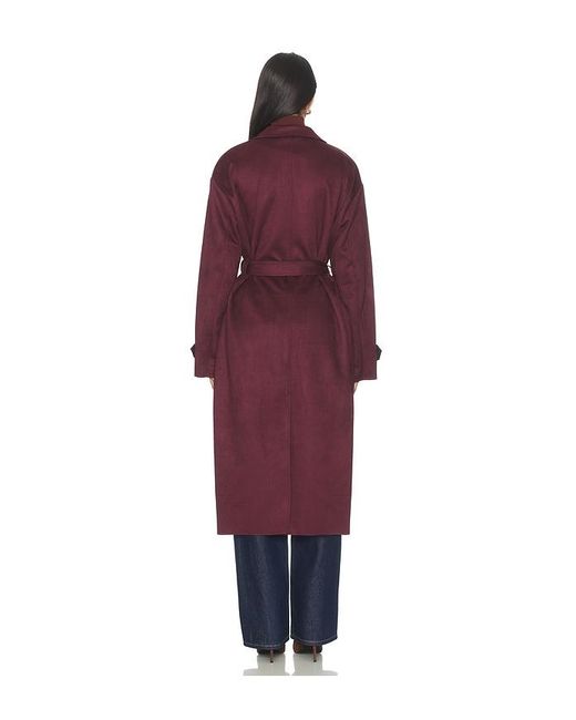 ALL THE WAYS Red Moxie Faux Suede Coat