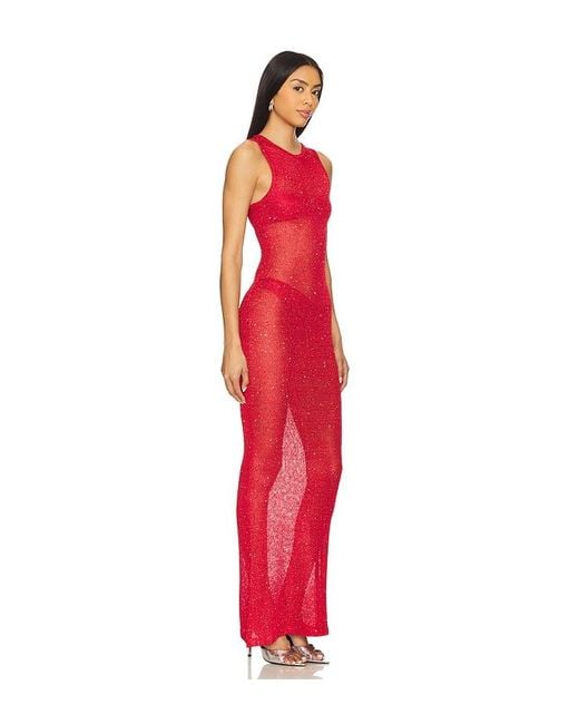 superdown Red Alix Maxi Dress