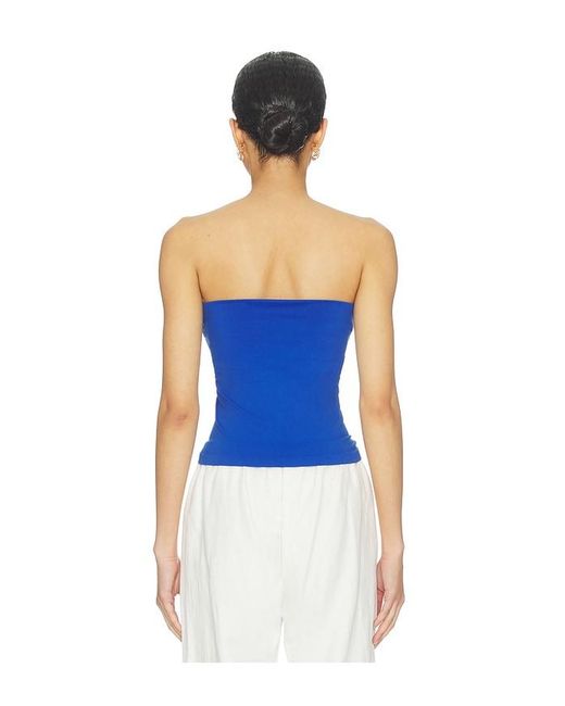 Free People Blue The Carrie Tube Top