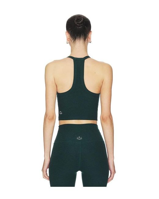 Beyond Yoga Green Spacedye On The Up Cropped Tank Top