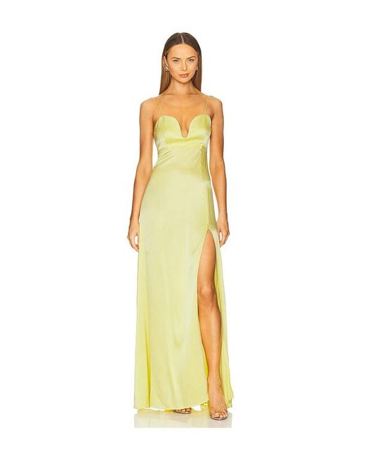 Azeeza Delara Gown in Yellow | Lyst