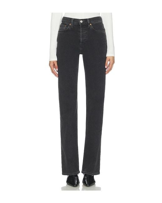 Re/done Black 70's Bootcut Jeans