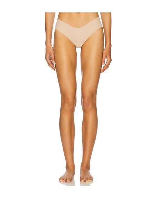 Commando White Invisible Rib Thong