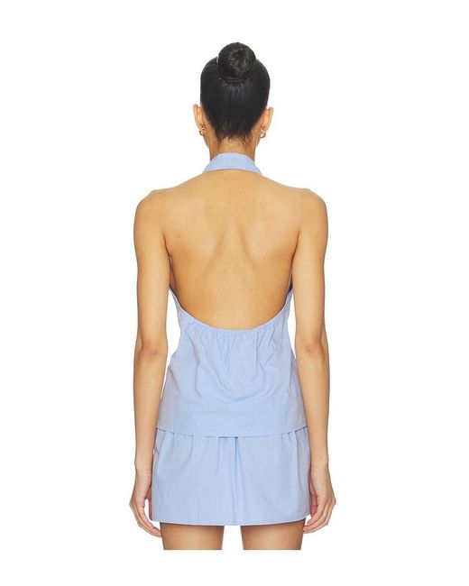 Belle Anna Blue Posie Top