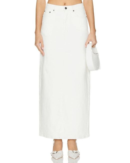 Bardot White Evianna Maxi Skirt